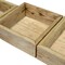 Ekena Millwork Square, Closed Back, Vintage Farmhouse Shadow Box Shelves, Barnwood Decor Collection, PK3 DECR15SBSQCBUF - alternate 4